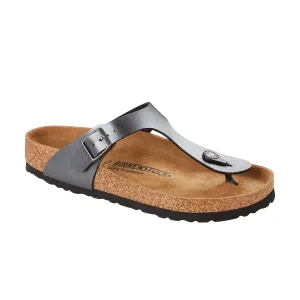 Birkenstock Gizeh BirkoFlor- Metallic Black- Regular