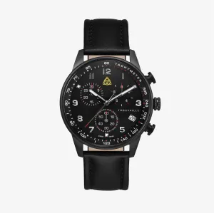 Black Aviator - Chronograph Watch