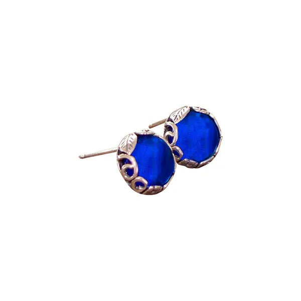 Botanical Sterling Silver Post Earrings
