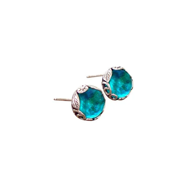 Botanical Sterling Silver Post Earrings