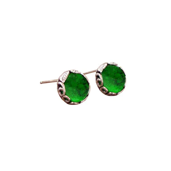 Botanical Sterling Silver Post Earrings