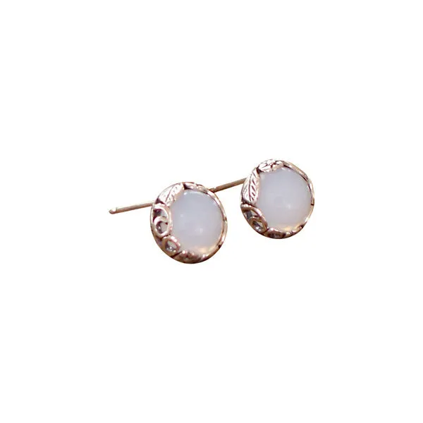 Botanical Sterling Silver Post Earrings