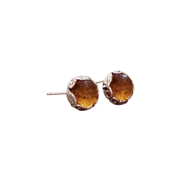 Botanical Sterling Silver Post Earrings