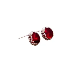 Botanical Sterling Silver Post Earrings