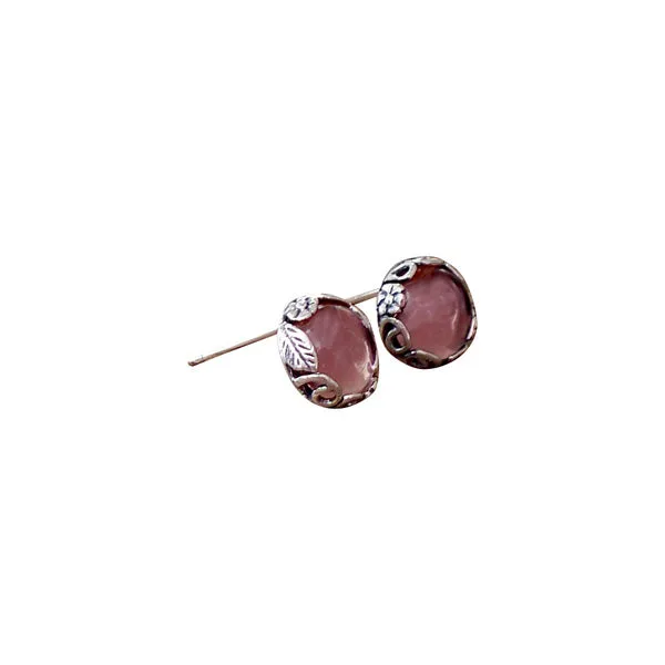 Botanical Sterling Silver Post Earrings