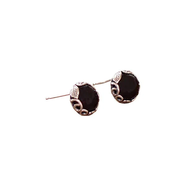 Botanical Sterling Silver Post Earrings