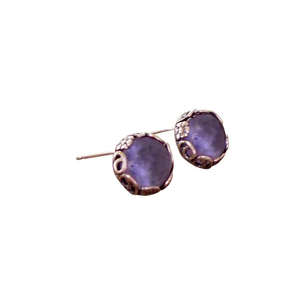 Botanical Sterling Silver Post Earrings