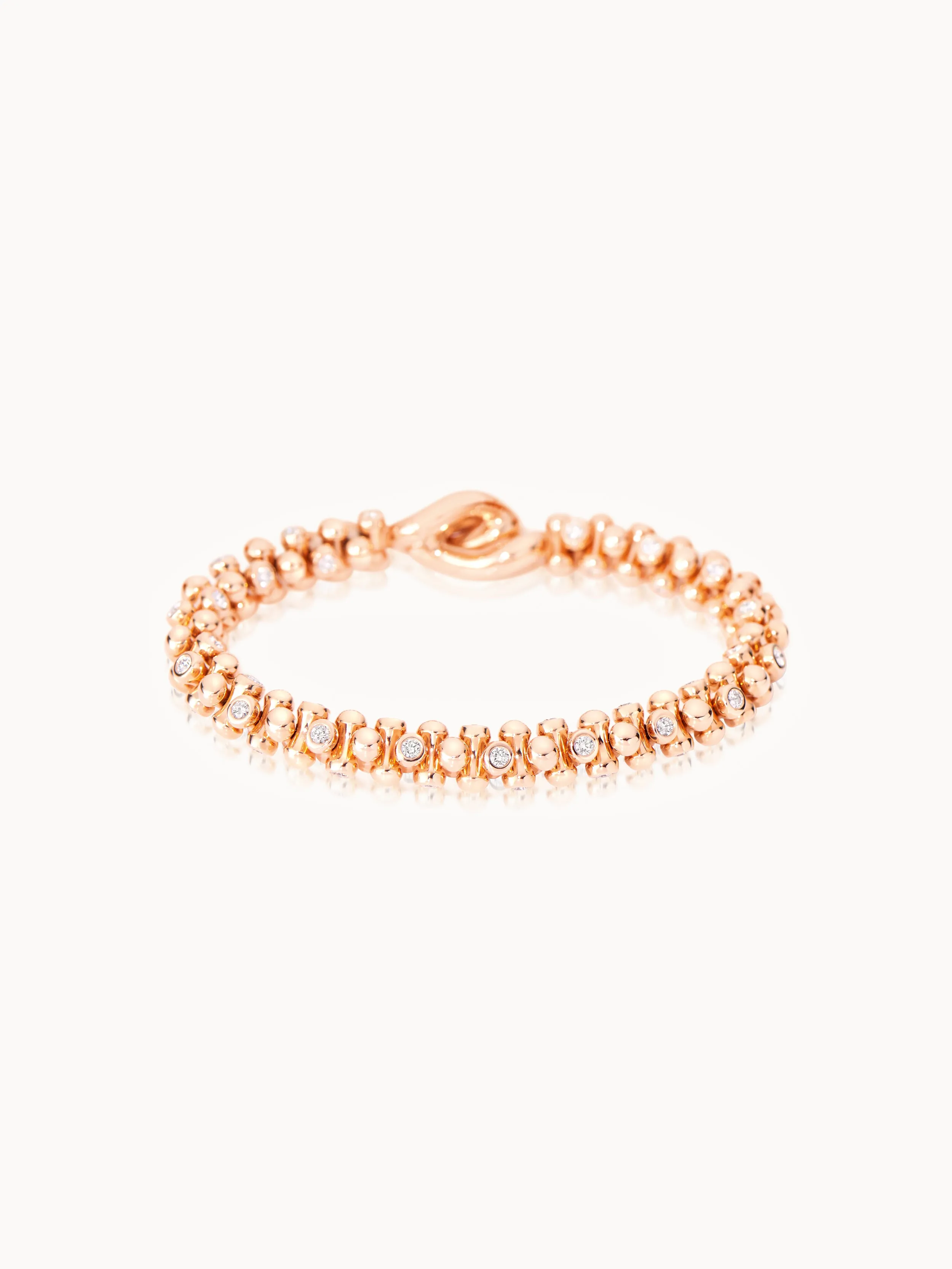 Bracelet ALWAYS DIAMONDS alternating Classic 18K rose gold