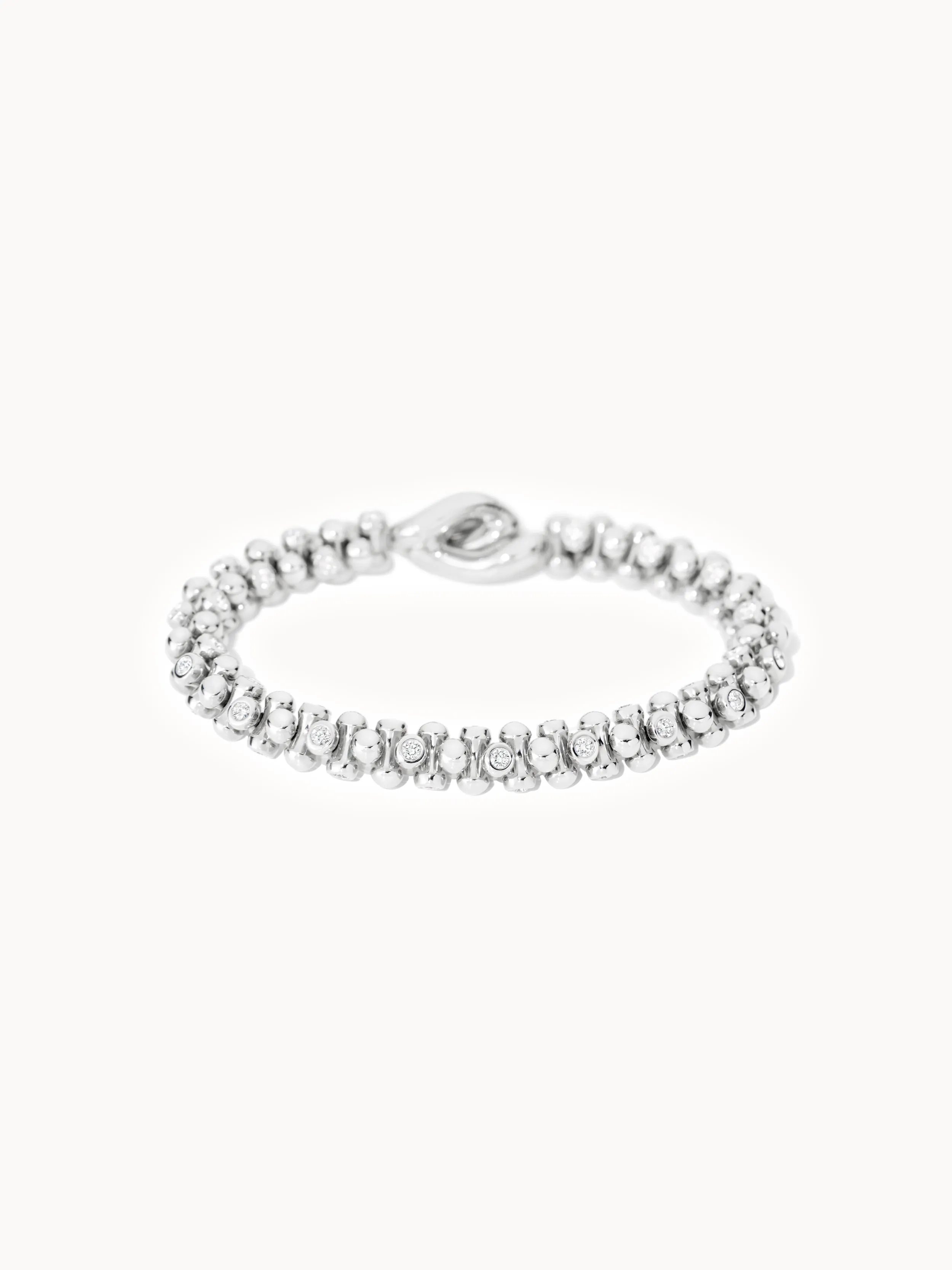 Bracelet ALWAYS DIAMONDS alternating Classic 18K white gold