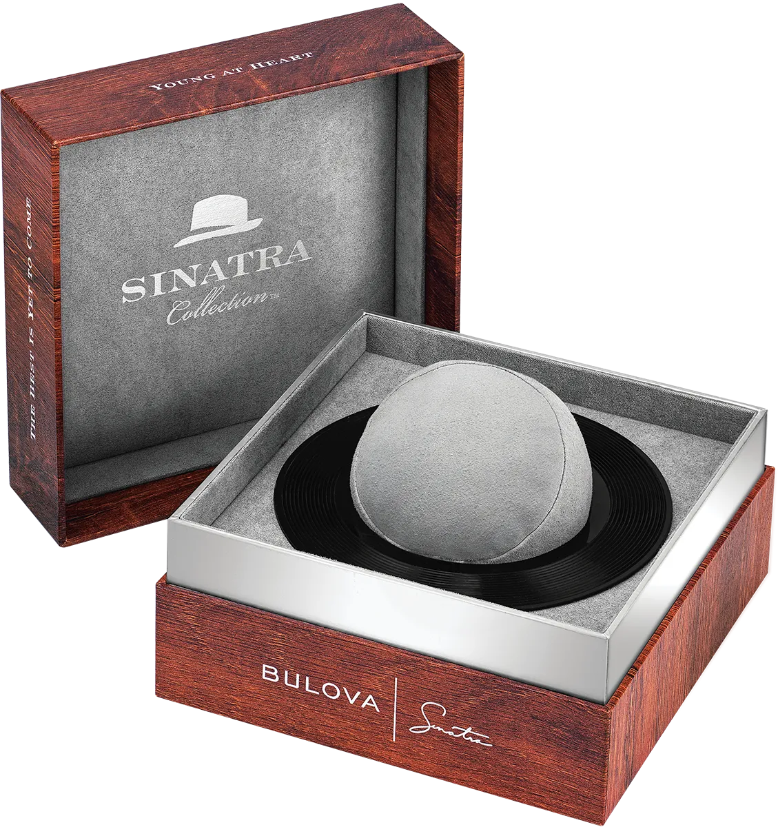 Bulova Men's Frank Sinatra 'Fly Me To The Moon' Brown Leather Strap Watch 96B347