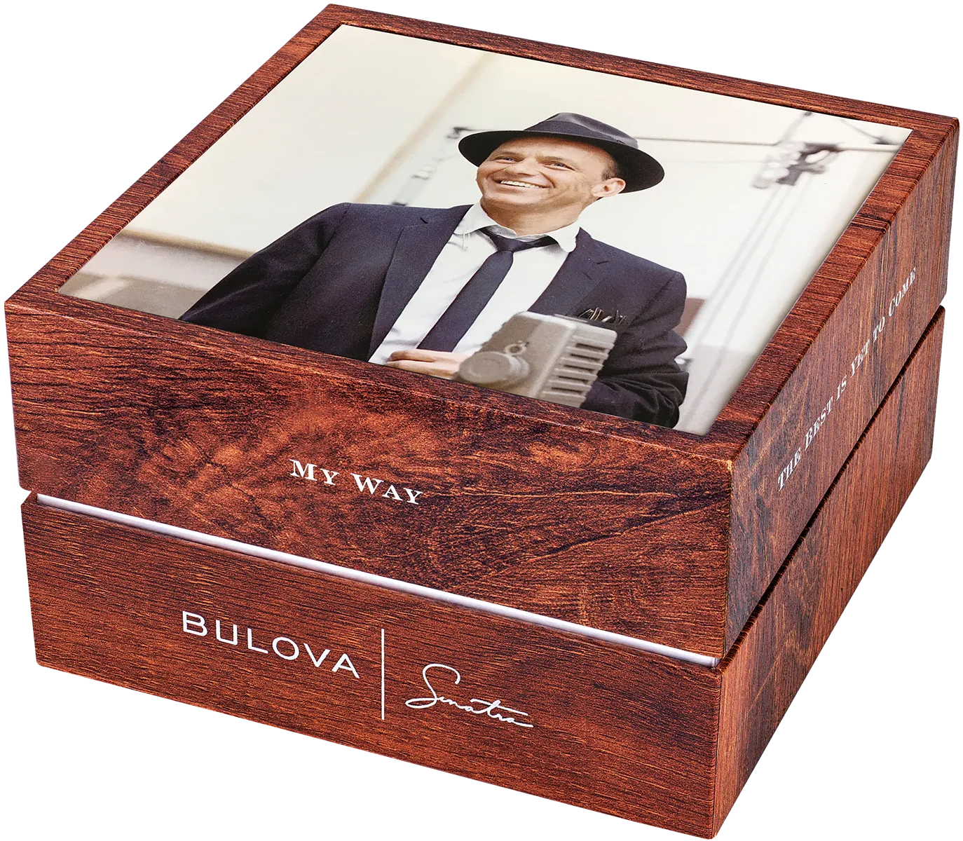 Bulova Men's Frank Sinatra 'Fly Me To The Moon' Brown Leather Strap Watch 96B347