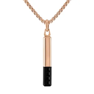 Bulova Stainless Steel Luxury Jewelry Mens Necklace
