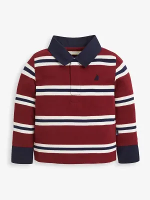 Burgundy Stripe Rugby Top