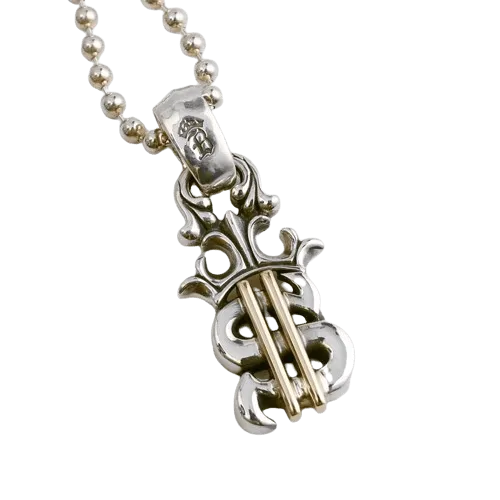 BWL Dollar Sign with 18K Gold Bars Pendant
