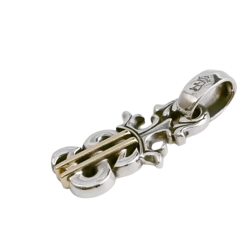 BWL Dollar Sign with 18K Gold Bars Pendant