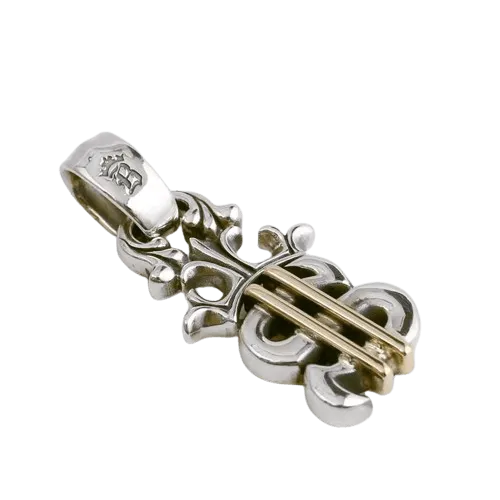 BWL Dollar Sign with 18K Gold Bars Pendant