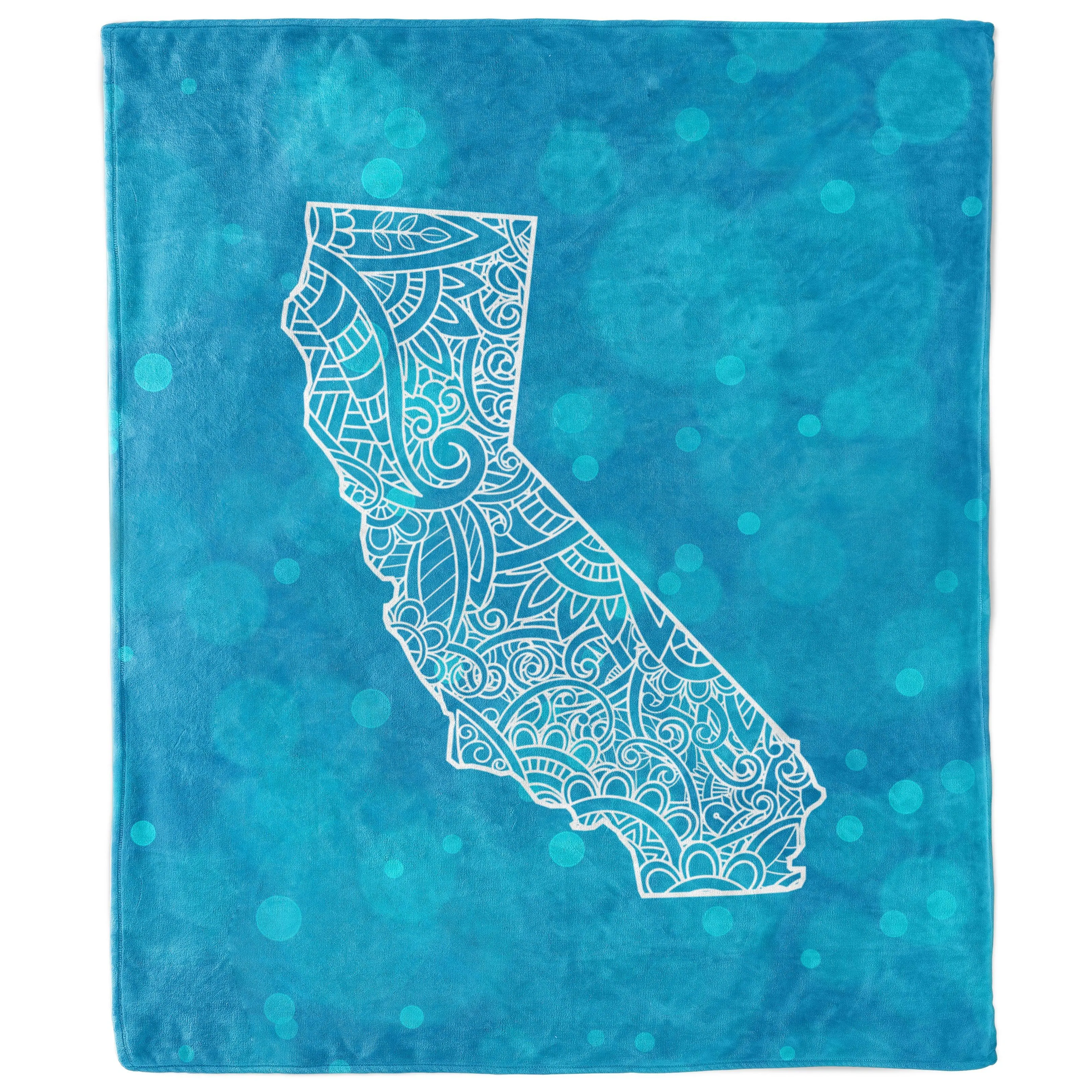 California Blanket | California State Mandala Blanket | California Home Blanket
