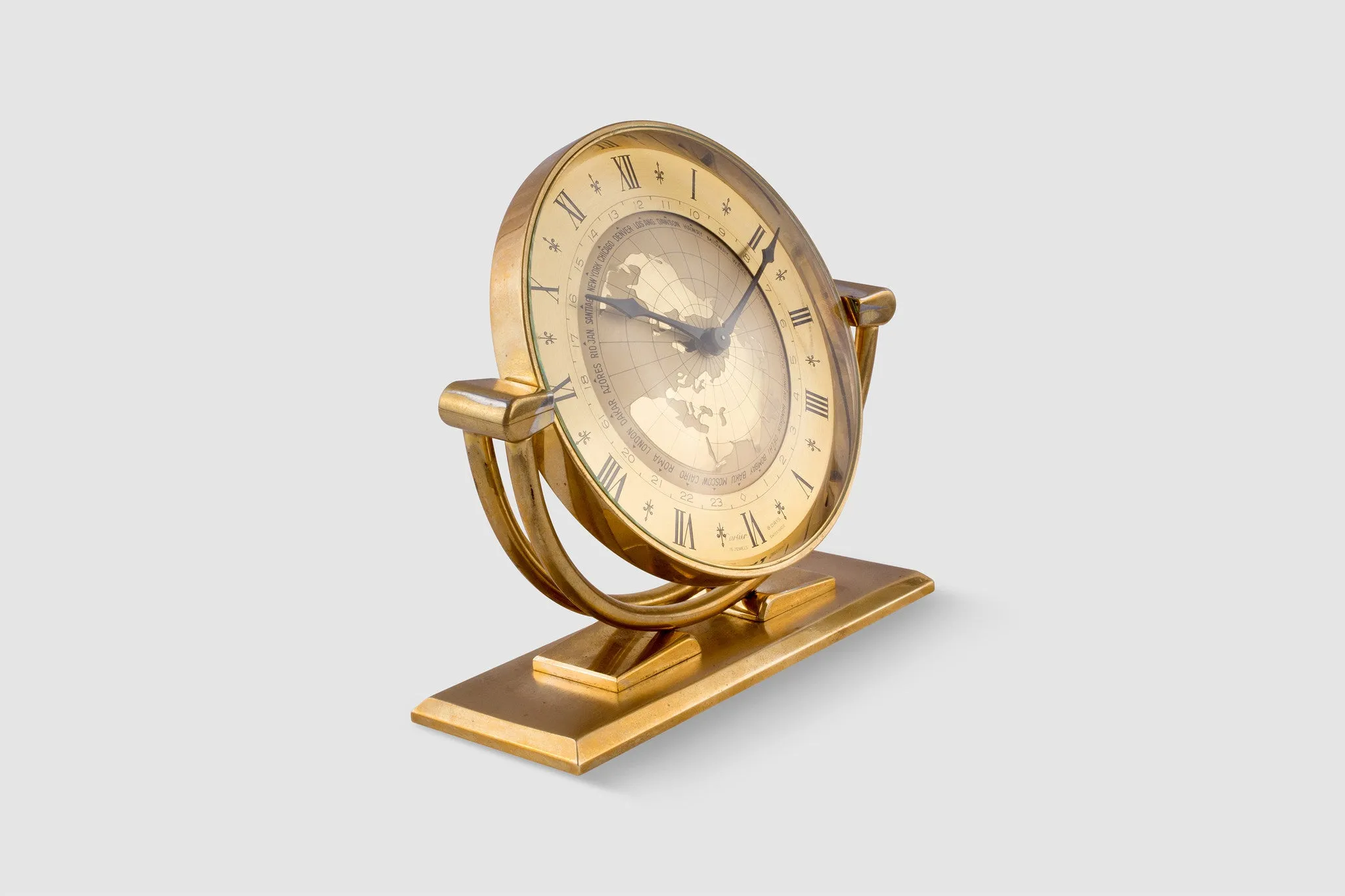 Cartier 8 Day World Time Clock