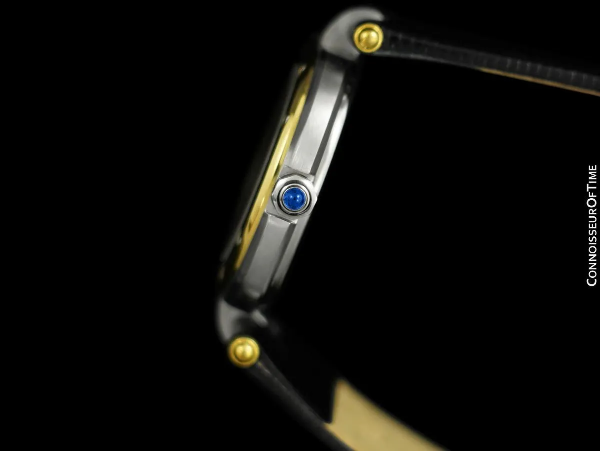 Cartier Santos Vendome Ladies Quartz Watch - Stainless Steel & 18K Gold