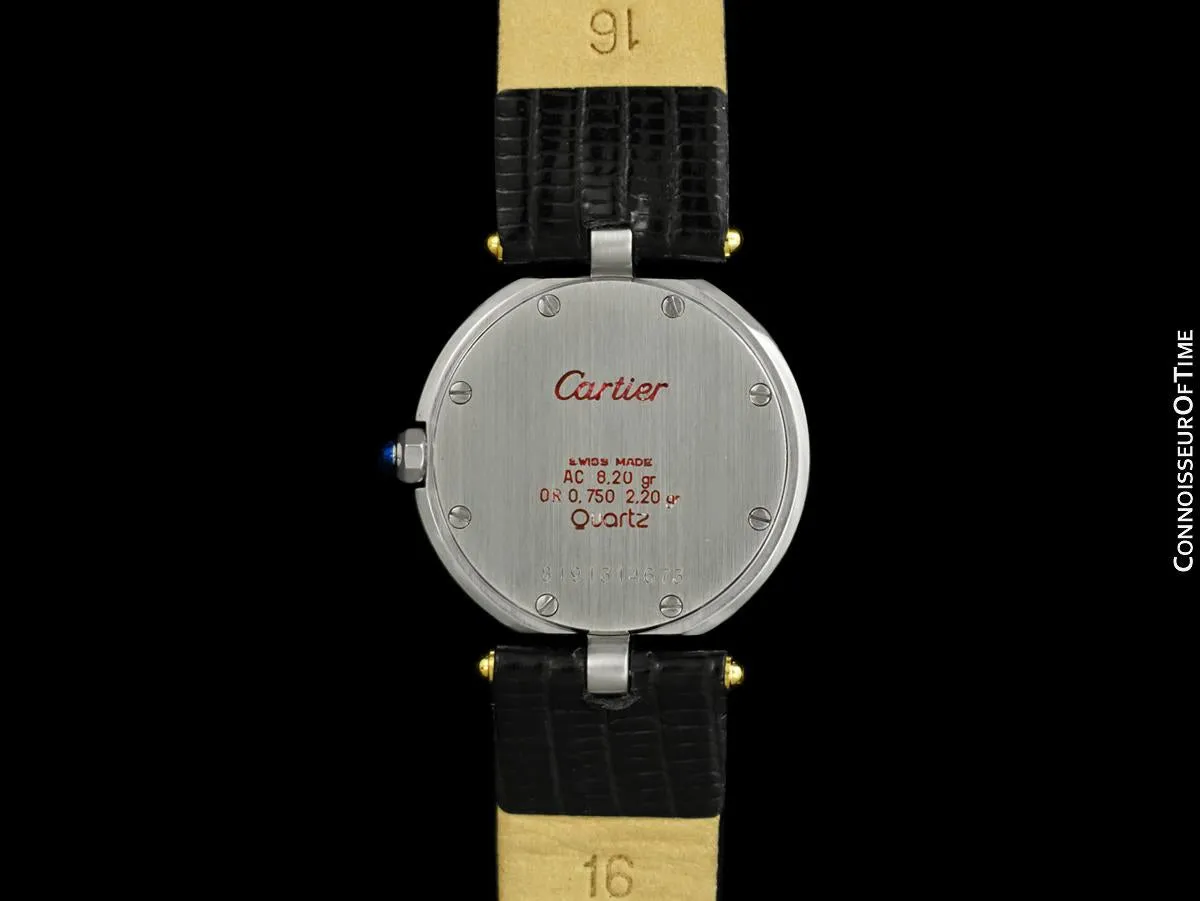Cartier Santos Vendome Ladies Quartz Watch - Stainless Steel & 18K Gold
