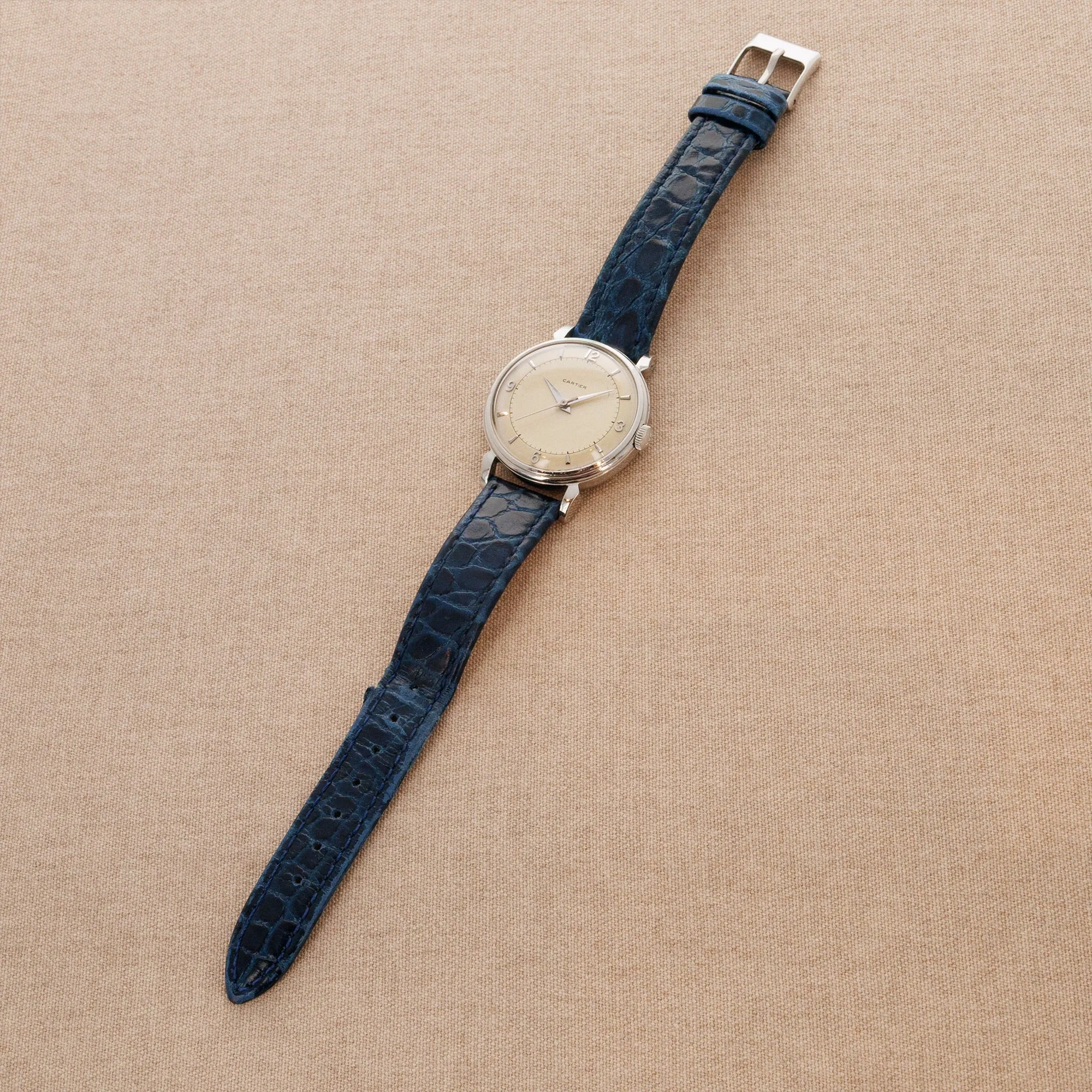 Cartier Steel Watch with Bumper Automatic Movement, European Watch & Clock