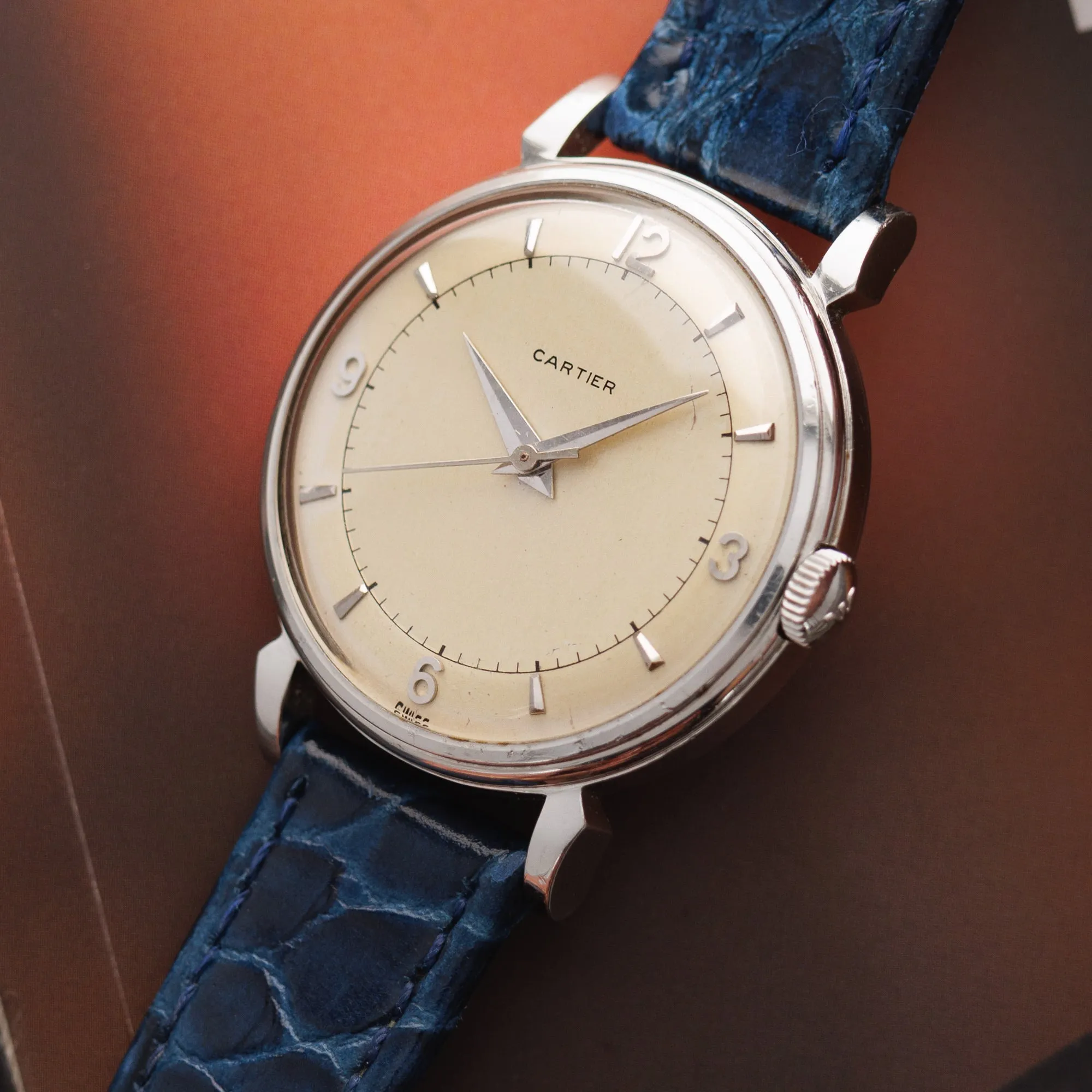 Cartier Steel Watch with Bumper Automatic Movement, European Watch & Clock