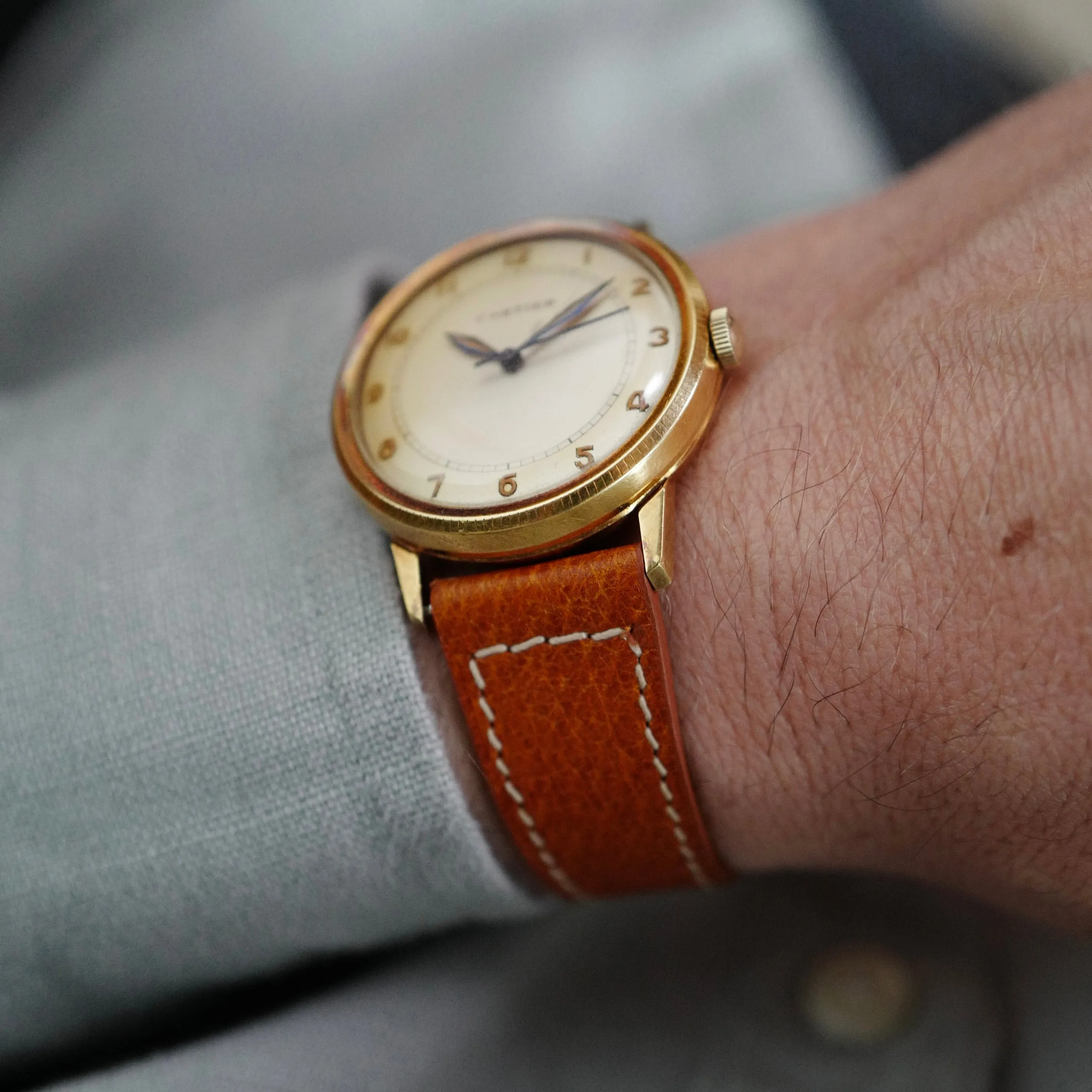 Cartier Yellow Gold Bumper Automatic Watch, European Watch & Clock