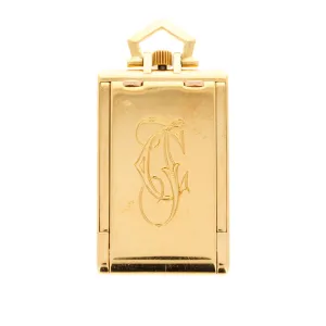 Cartier Yellow Gold Tank Travel Clock, Sold in London