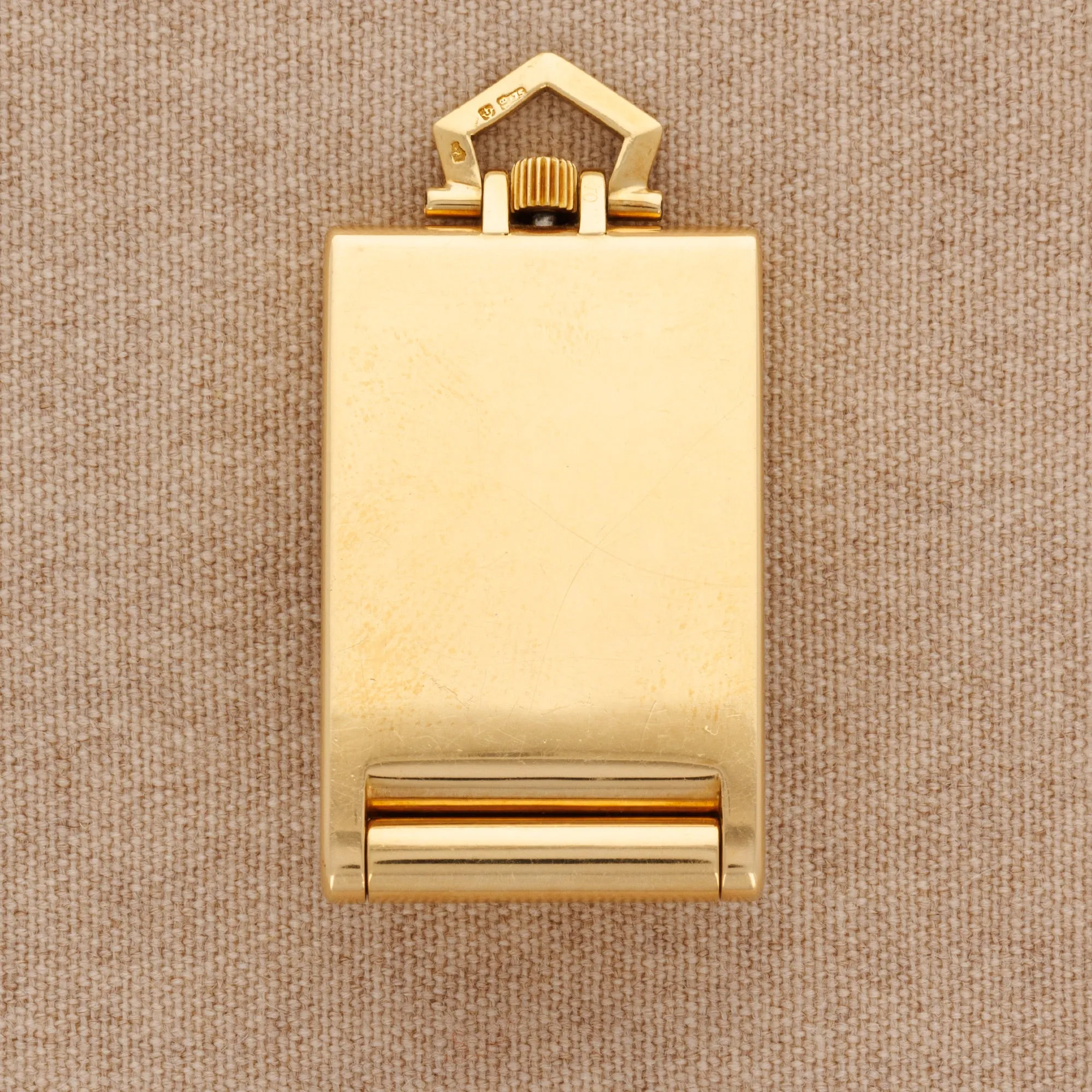 Cartier Yellow Gold Tank Travel Clock, Sold in London