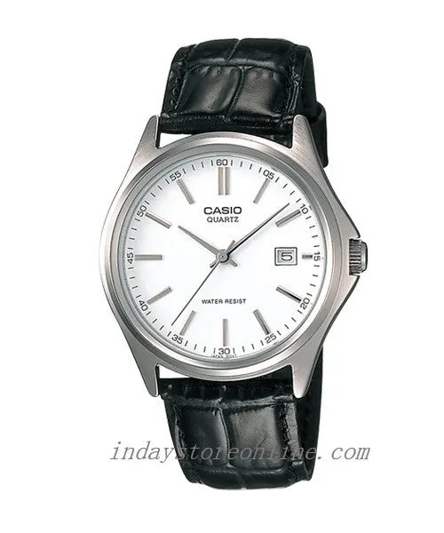 Casio Fashion Men's Watch MTP-1183E-7A  Leather Band Mineral Glass