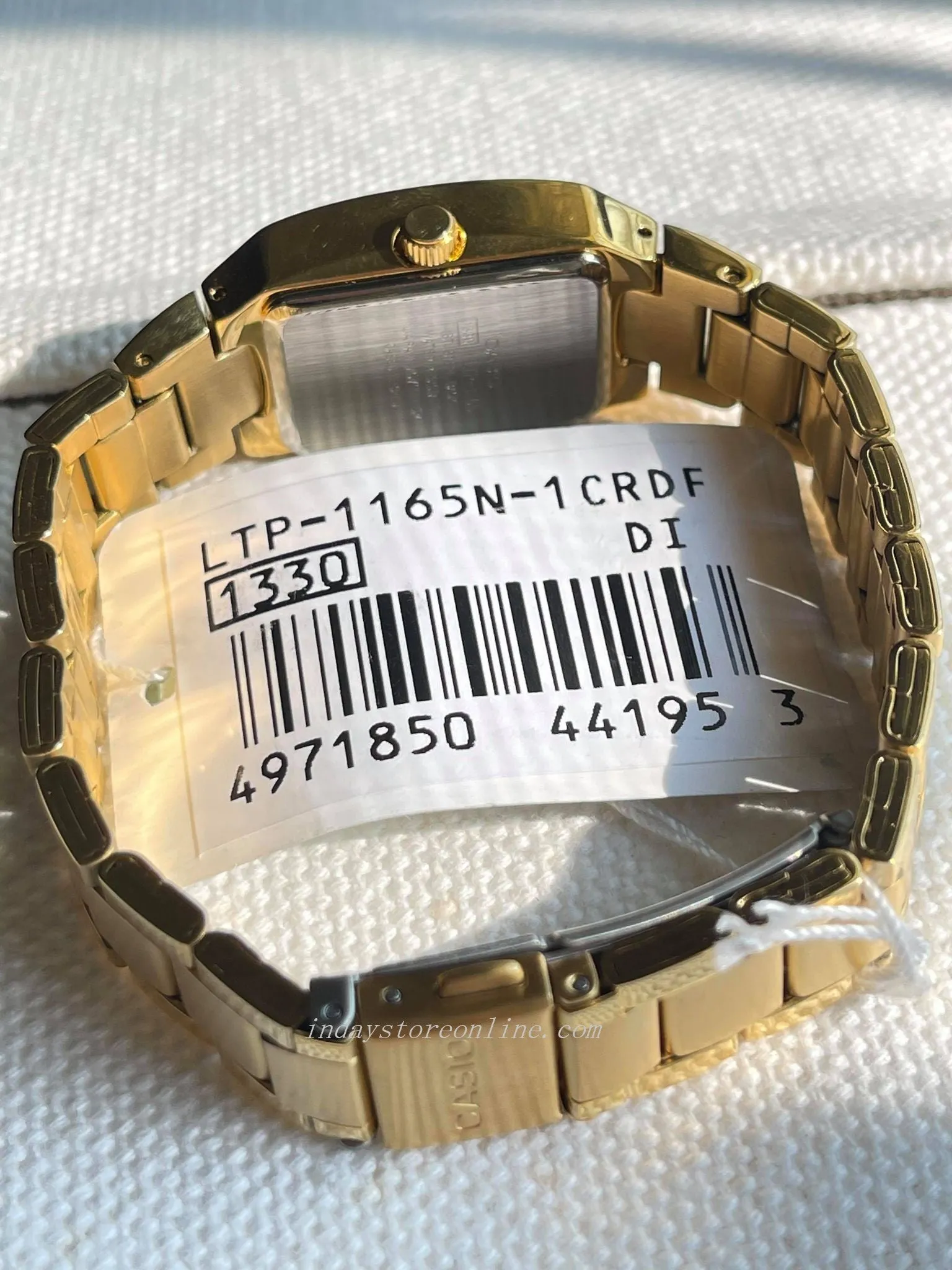 Casio Fashion Women's Watch LTP-1165N-1C Gold Plated Stainless Steel Band Mineral Glass