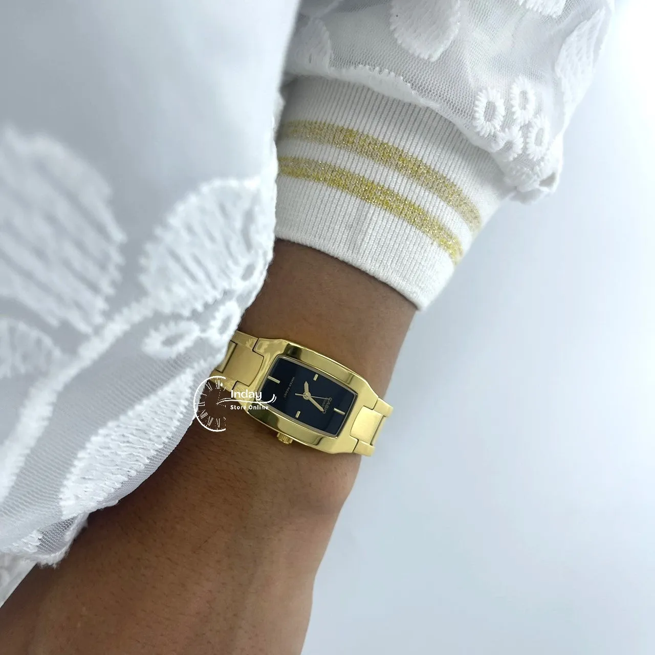 Casio Fashion Women's Watch LTP-1165N-1C Gold Plated Stainless Steel Band Mineral Glass