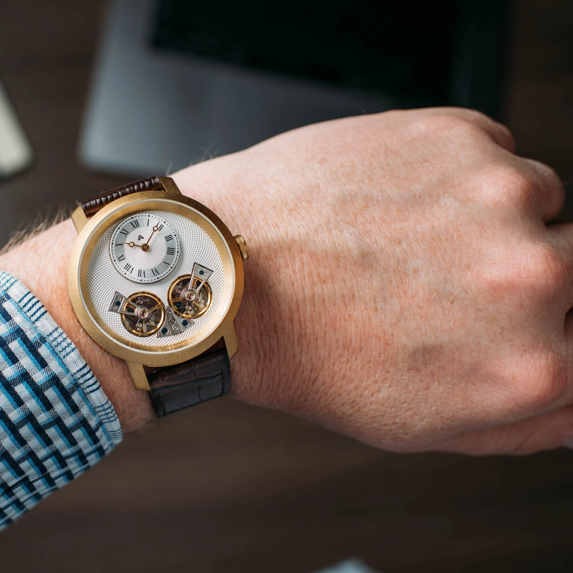 Caspian Automatic Gold Brown