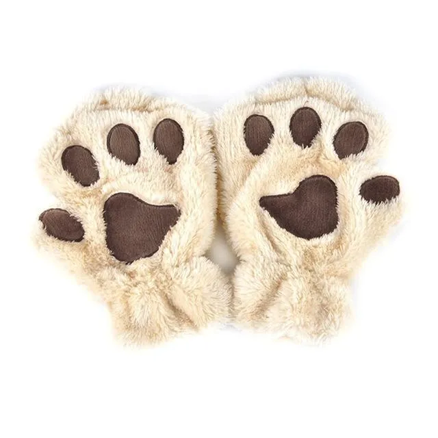 Cat Paw & Claw Furry Gloves