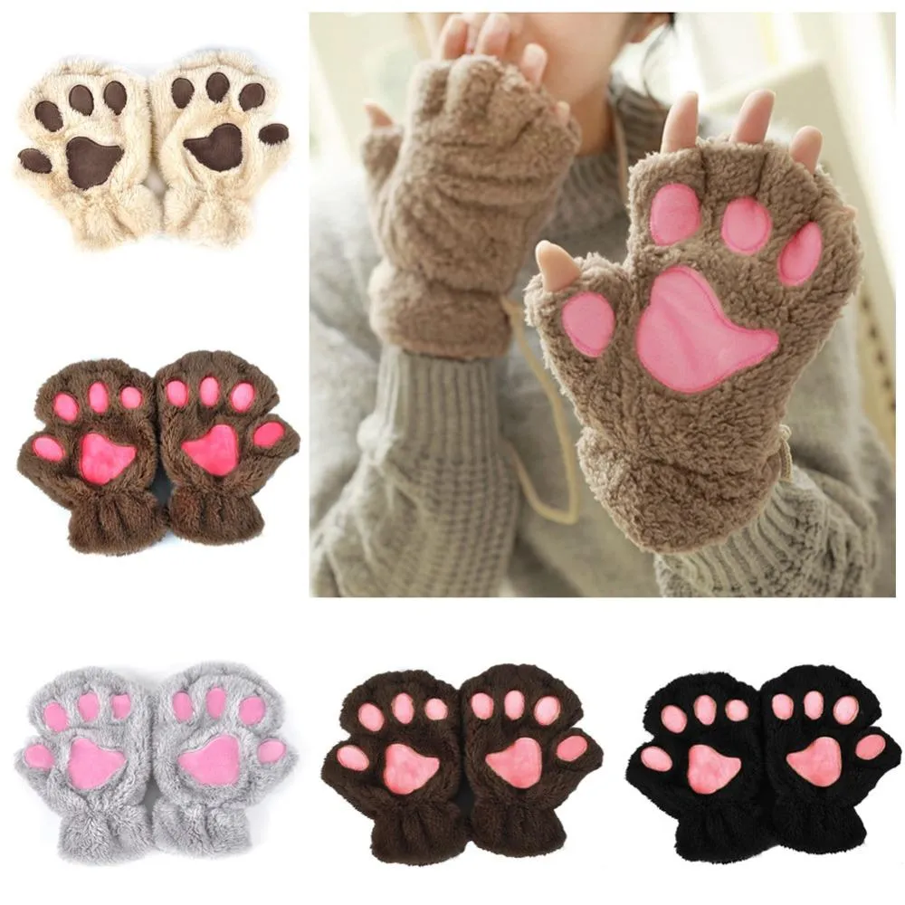 Cat Paw & Claw Furry Gloves
