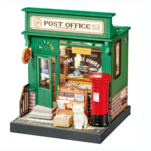 Century Post Office DS037 Robotime Rolife DIY Tiny Dollhouse Miniatures Kit