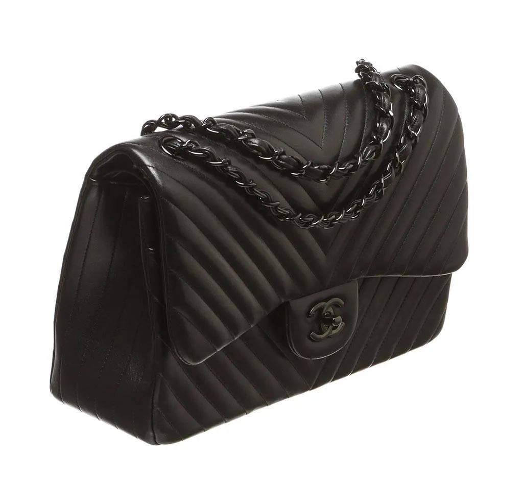 Chanel Black Jumbo Classic Flap Bag