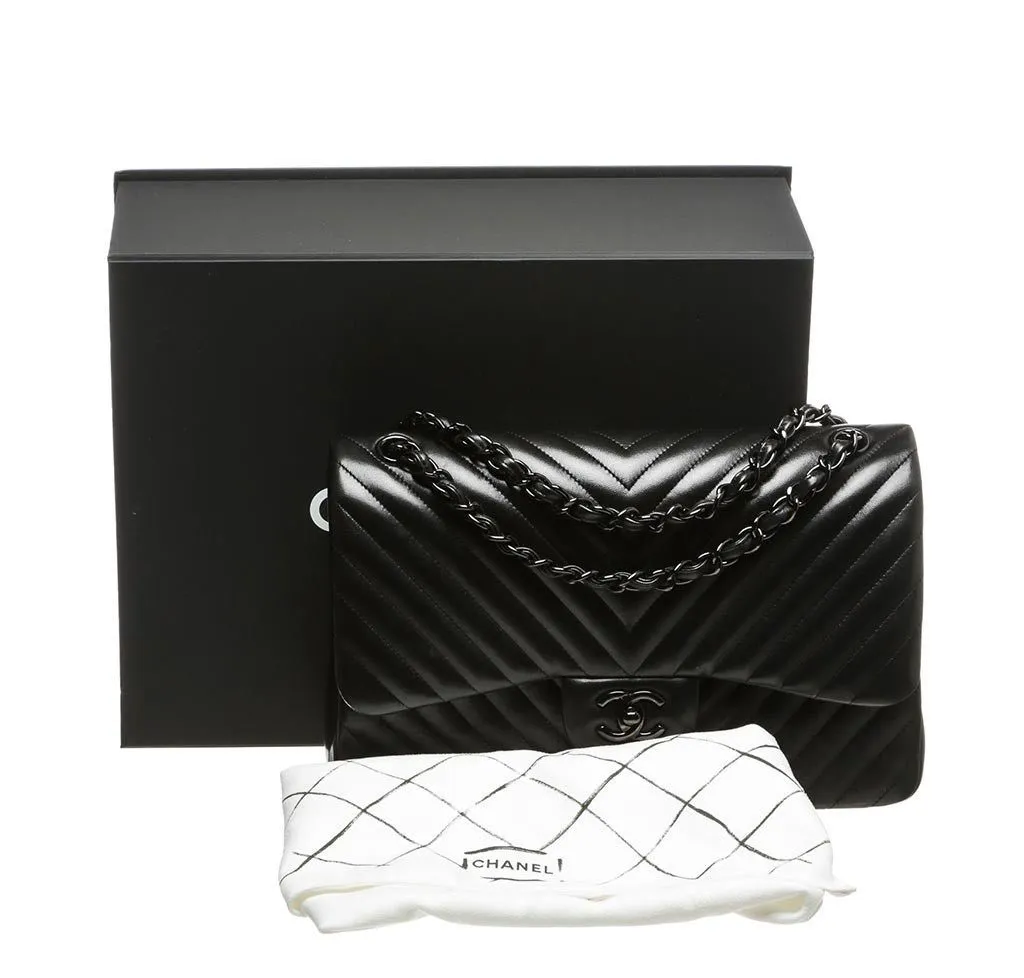 Chanel Black Jumbo Classic Flap Bag