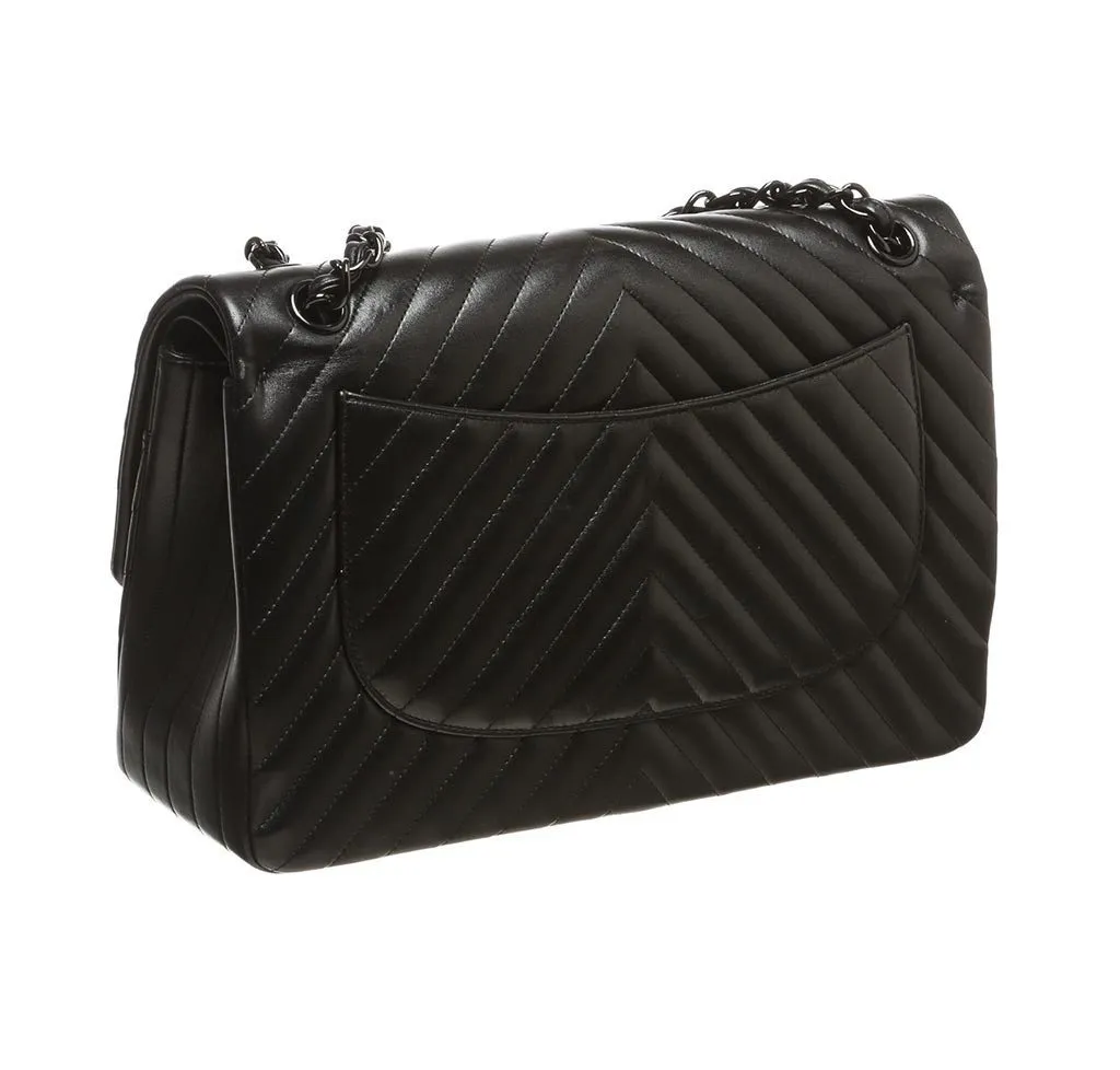 Chanel Black Jumbo Classic Flap Bag