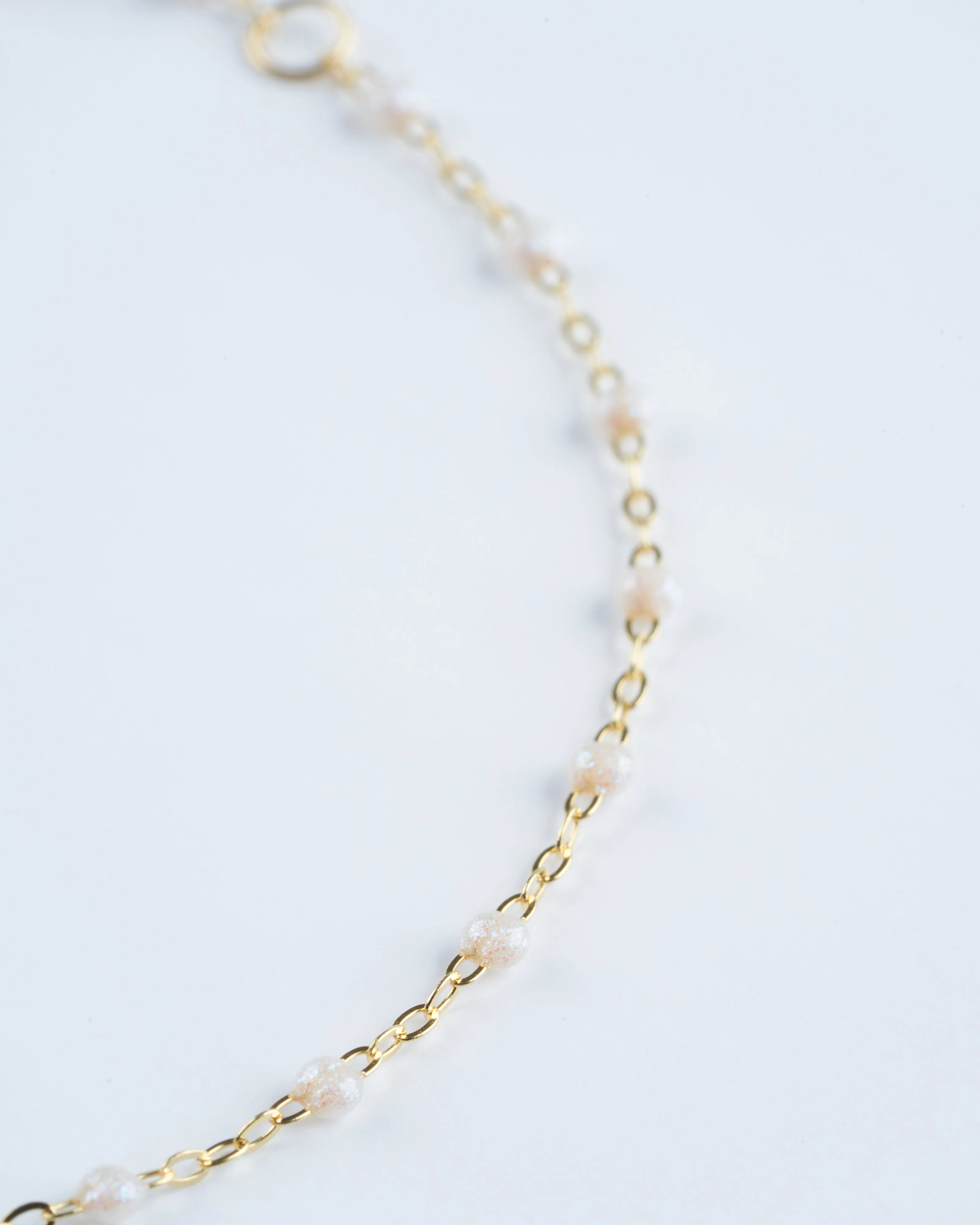classic gigi bracelet 6.7" bracelet with opal - yellow gold with opal