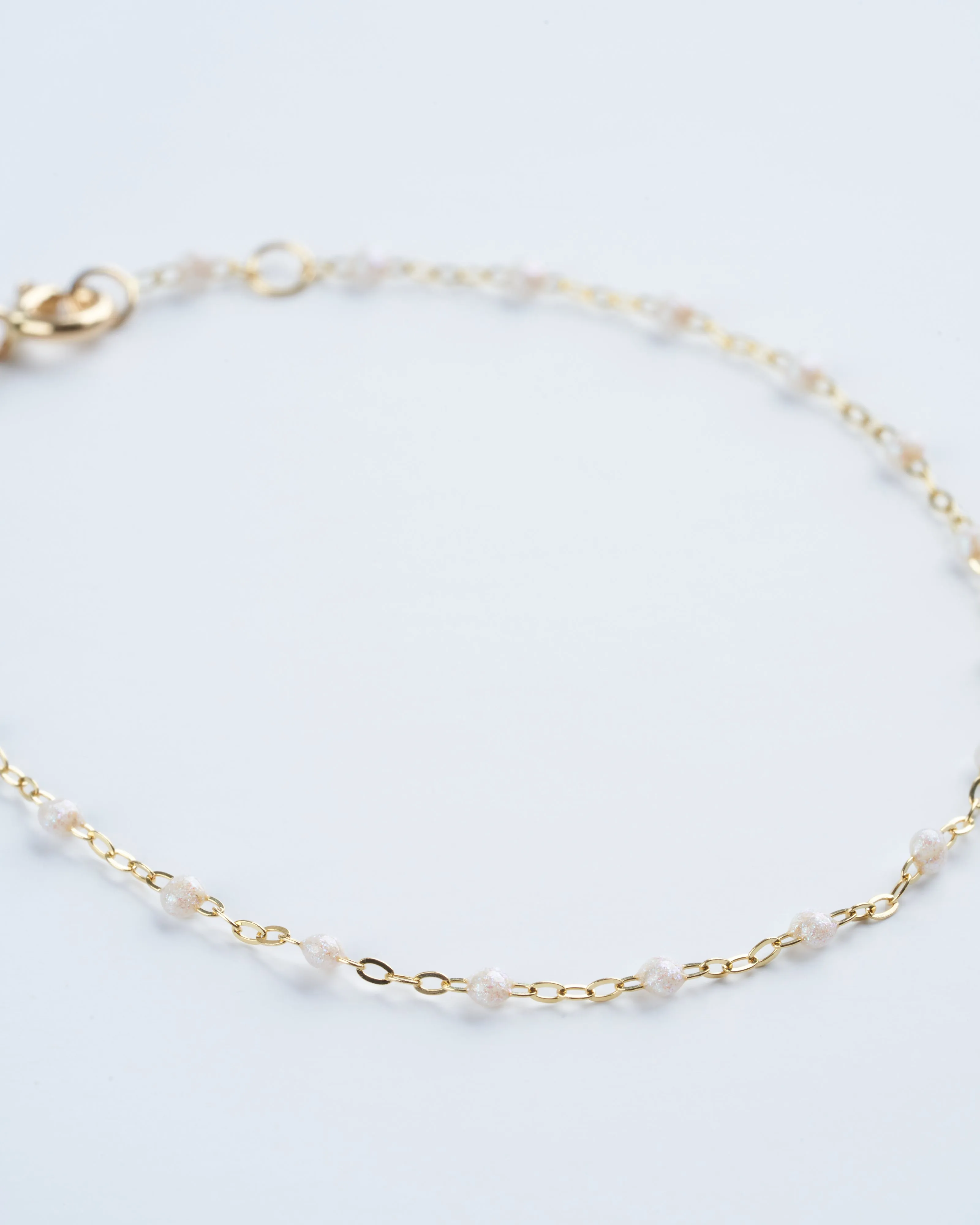 classic gigi bracelet 6.7" bracelet with opal - yellow gold with opal