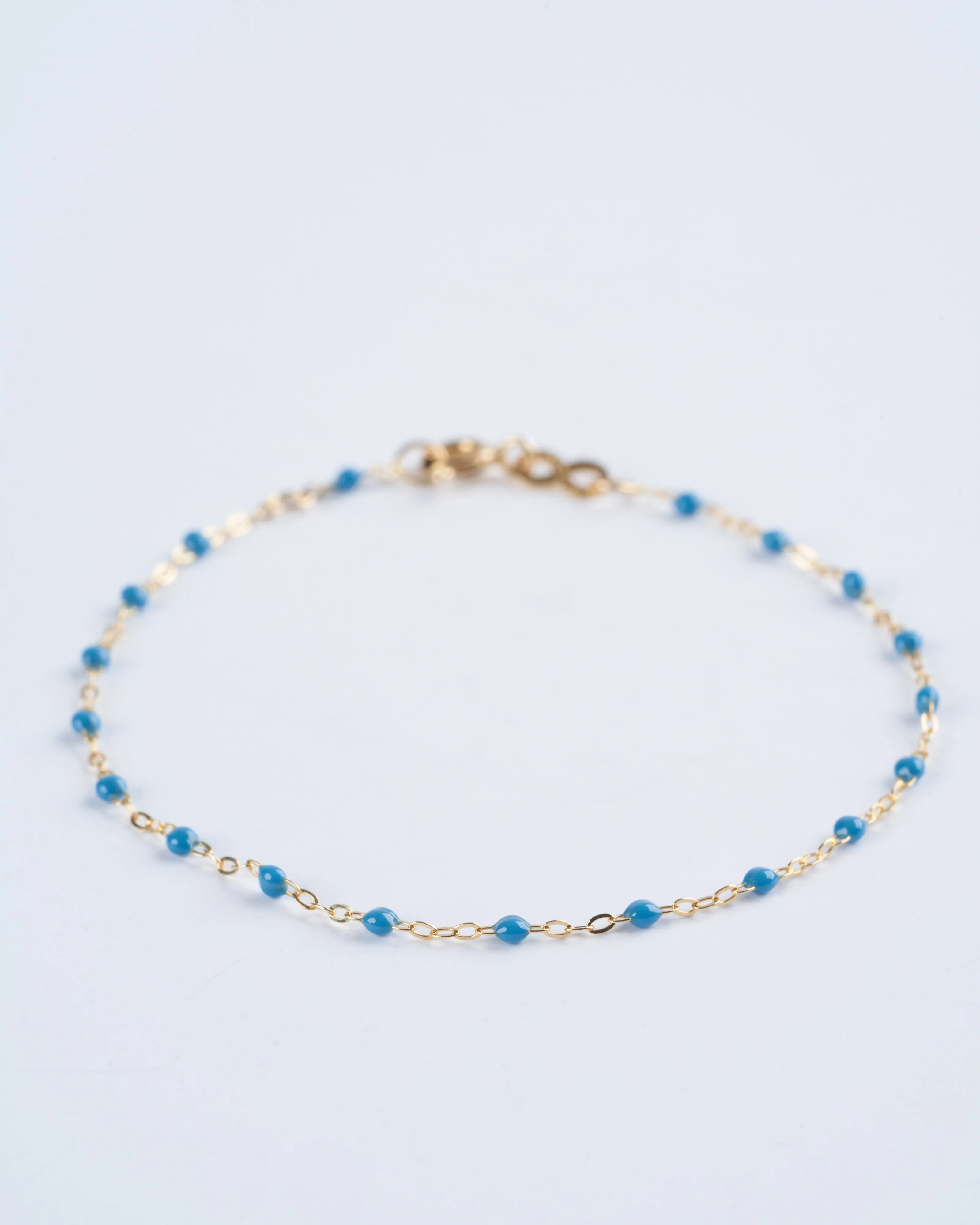 classic gigi yellow gold bracelet 6.7" with jeans - gold