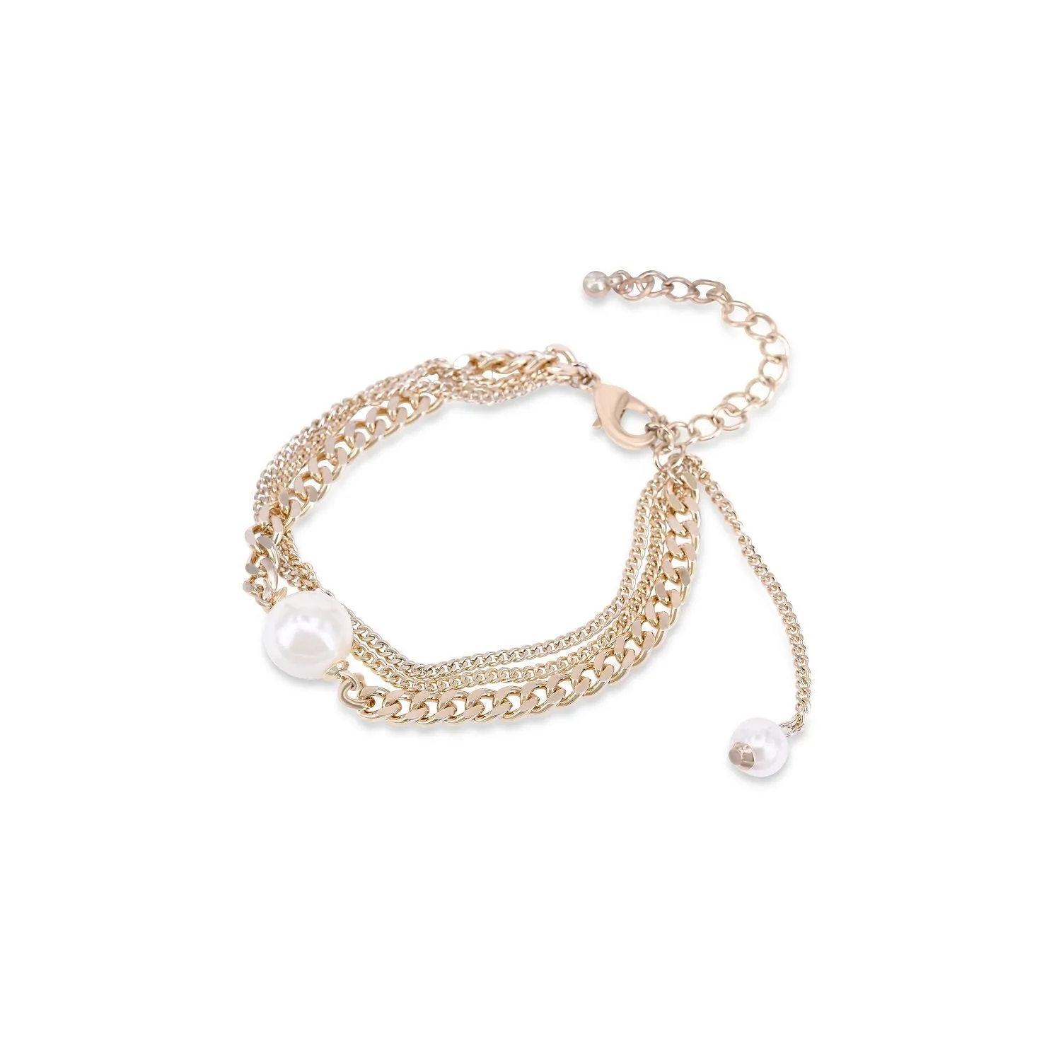 Classic Pearl-centered Clasp Bracelet