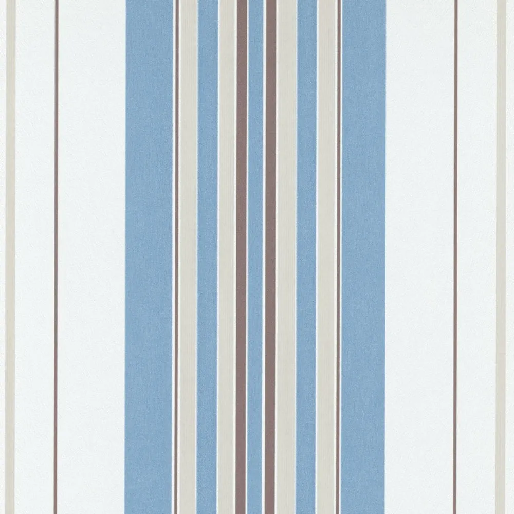 Coordinated Stripes Grey Turquoise 5749-18 Wallpaper
