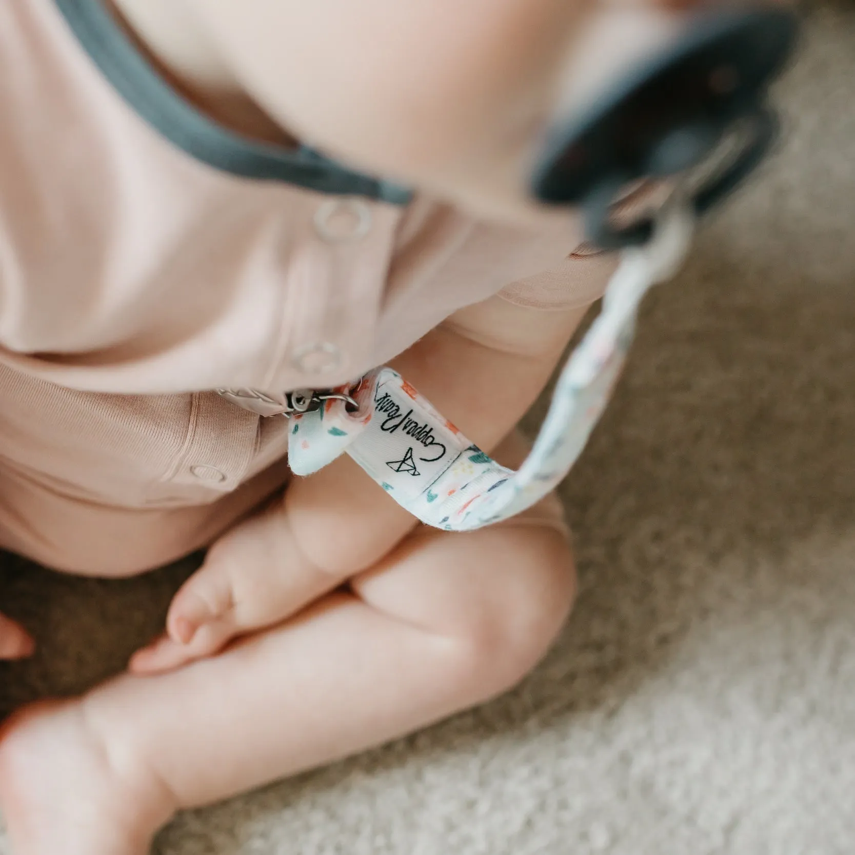 Copper Pearl Binky Clips | Leilani