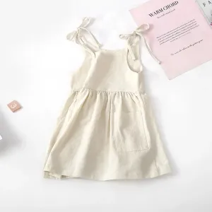 Cotton Tie Strap Dress