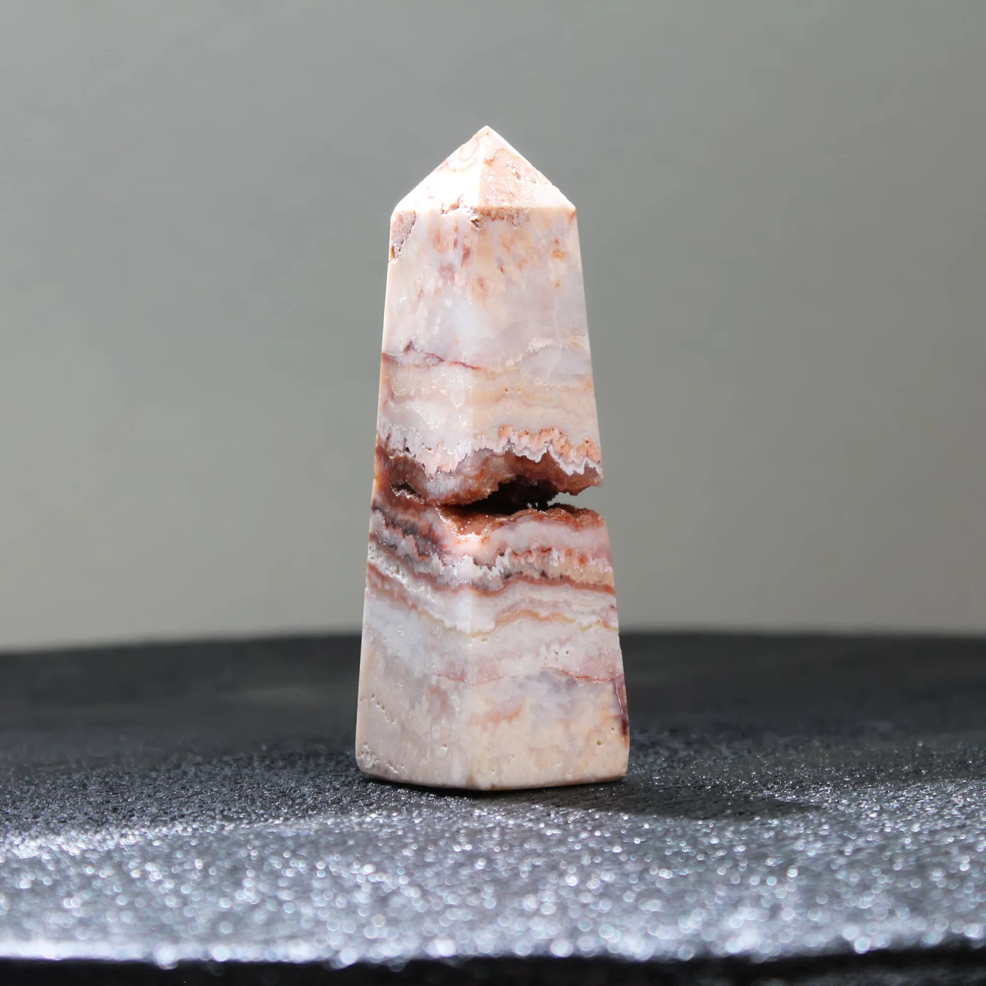Crazy Lace Agate Geode Towers