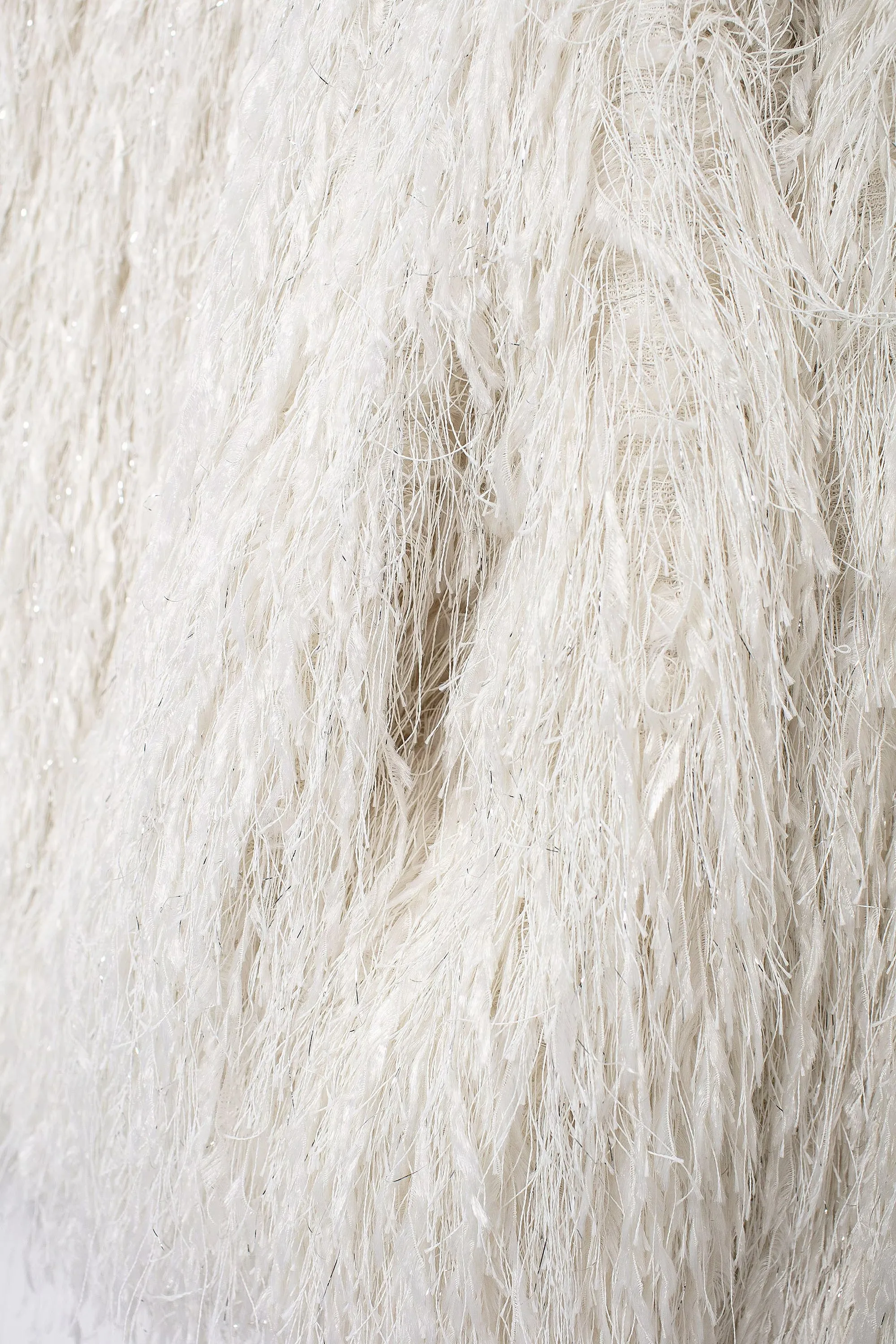 Crew Neck Furry Coat