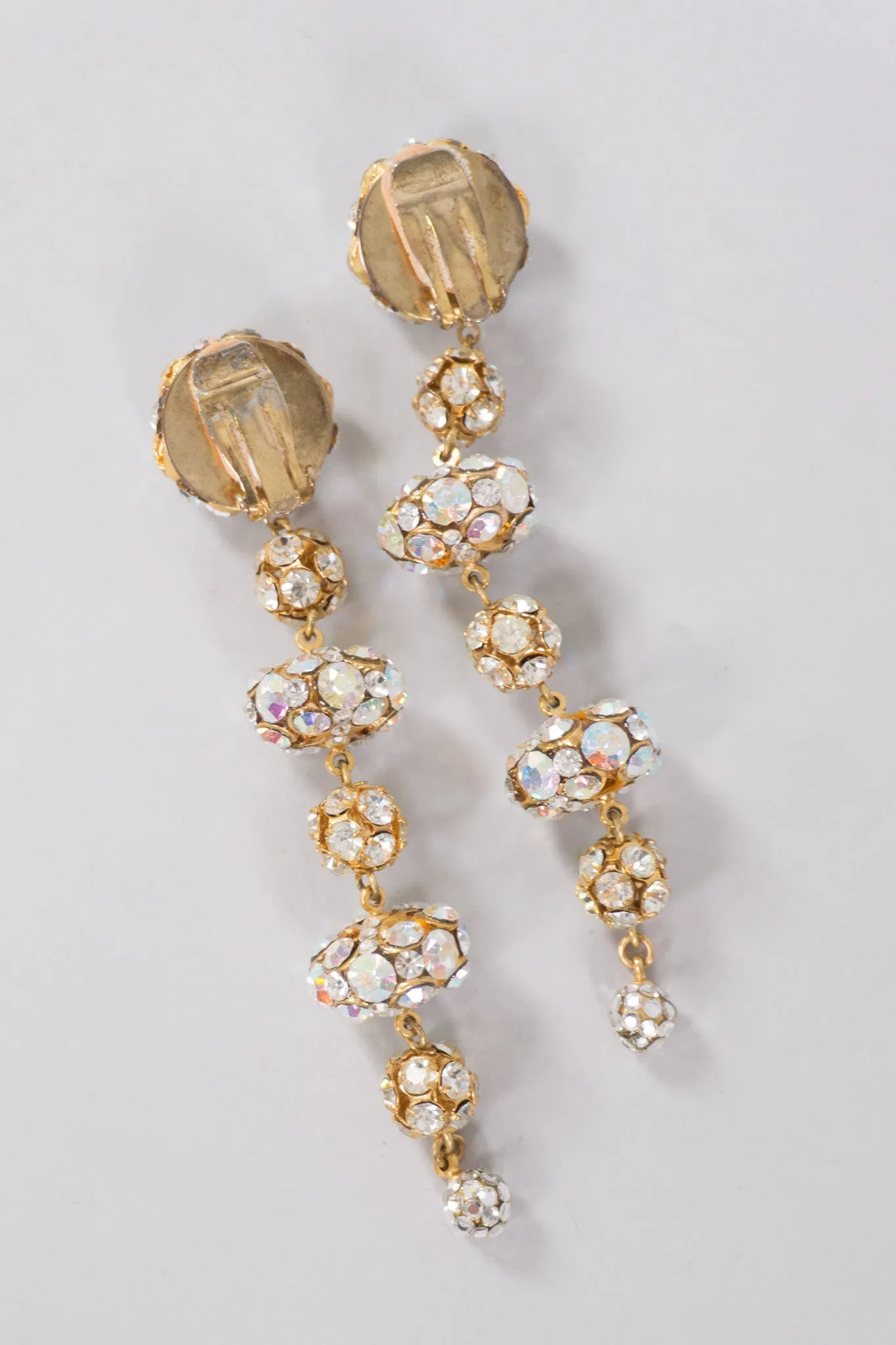 Crystal Ball Drop Earrings