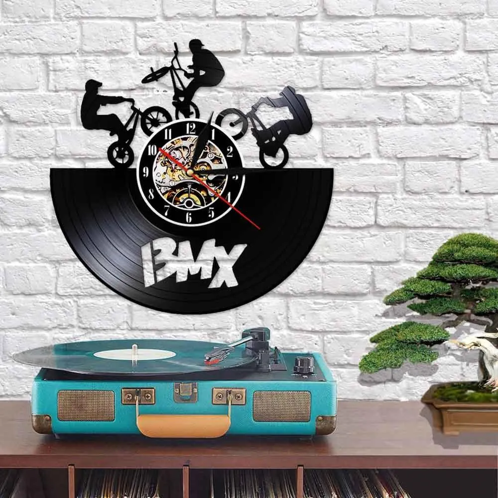 Cycolinks BMX Vintage Vinyl Clock